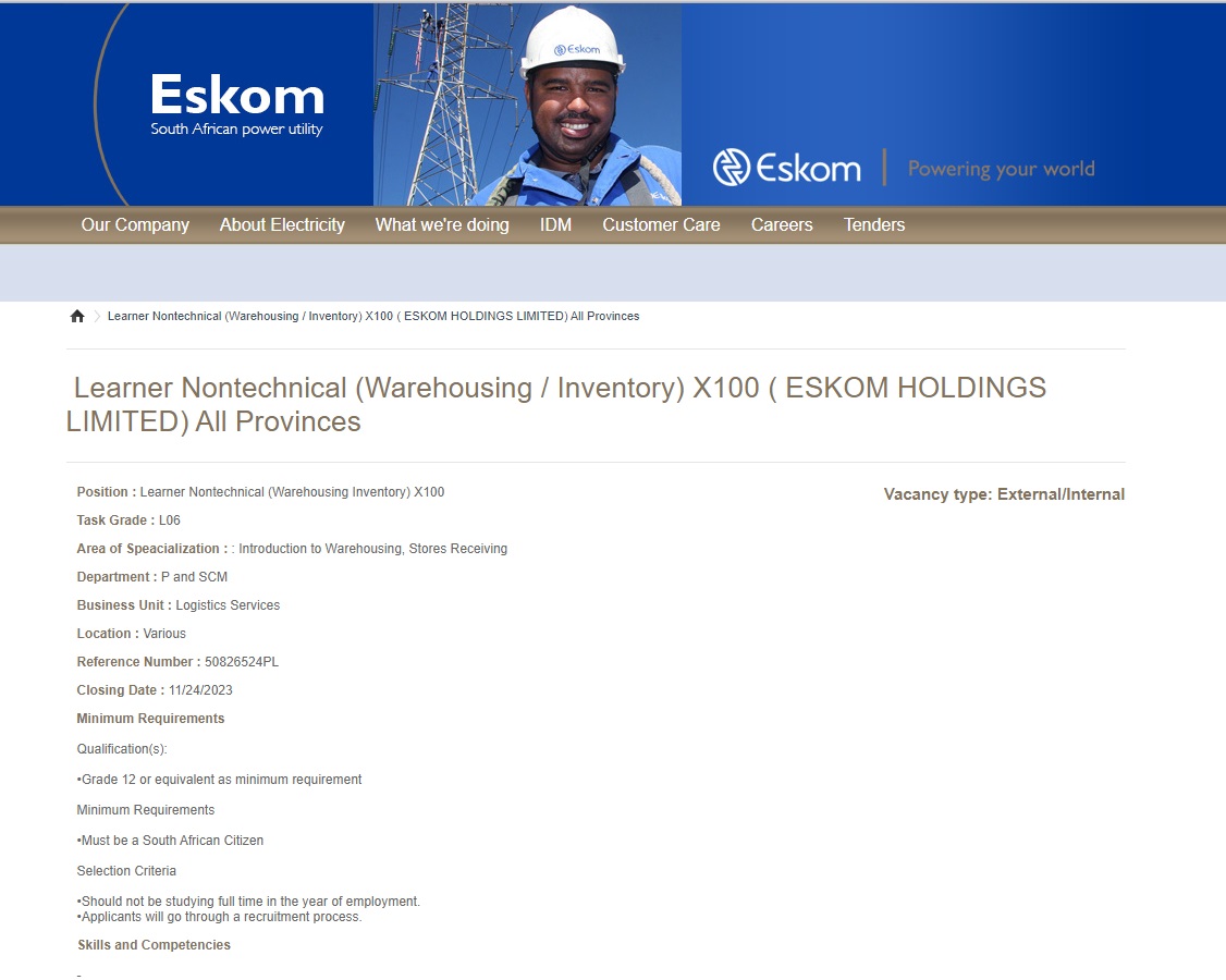 Here’s Where To Apply For Eskom Jobs